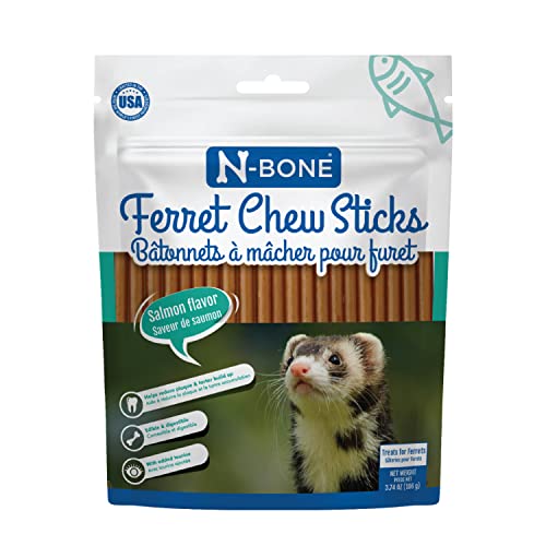 N-Bone Ferret Chew Sticks Salmon Flavor, 3.74-oz Bag