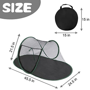 Cat Tent Outdoor, Pet Enclosure Tent Suitable for Cats and Small Animals, Indoor Playpen Portable Exercise Tent with Carry Bag(Dark Green)