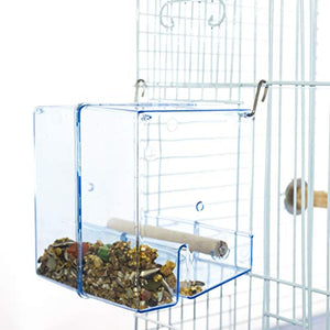 Birds LOVE No-Mess Bird Feeder Seed Catcher Tray | Easy Hanging Cup Food Dish for Small Birds | Promotes Clean and Convenient Feeding