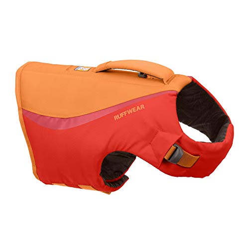 Ruffwear, Float Coat Dog Life Jacket, Swimming Safety Vest with Handle, Red Sumac, Small