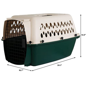 Petmate Ruffmaxx Dog Kennel Pet Carrier & Crate 24" (10-20 Lb), Outdoor and Indoor for Large, Medium, and Small Dogs - Made from Durable Recycled Material w/ 360-Degree Ventilation, Made in USA