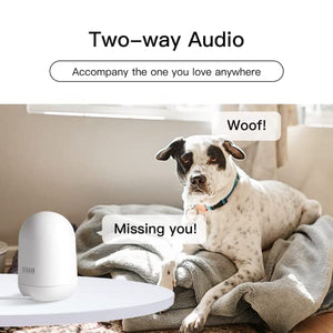 ULOFY 2K/3MP 360° Pet Camera with Phone App, 2.4G WiFi Only, Indoor Security Camera for Baby/Dog, Pan/Tilt Video Baby Monitor with Super IR Night Vision, Motion Detection, 2-Way Audio, Work with Alexa