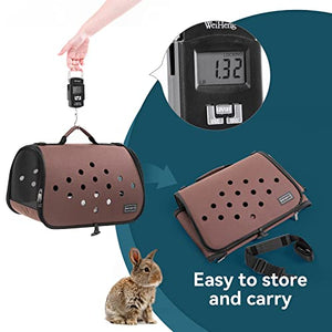 Petsfit 16 X 9 X 9 Inches Rabbit Carrier, Portable Bunny Carrier with Ventilation Holes, Guinea Pig Carrier for Small Animals, Chinchilla, Hedgehog, Squirrel