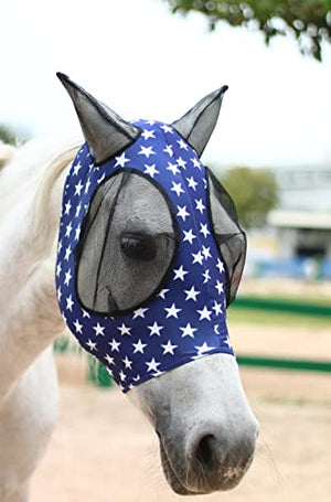 Sampson Horse Fly Mask,Fly Masks for Horses with Ears, Comfortable&Elasticity Lycra Fly Mask