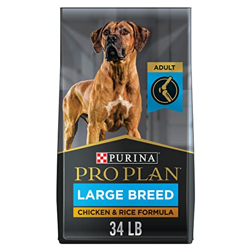 Purina Pro Plan High Protein, Digestive Health Large Breed Dry Dog Food, Chicken and Rice Formula - 34 Lb. Bag