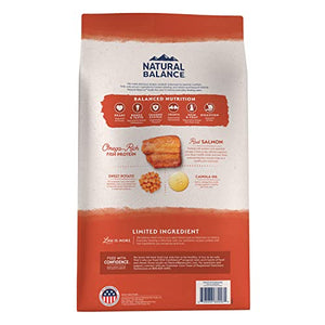 Natural Balance Limited Ingredient Adult Grain-Free Dry Dog Food, Salmon & Sweet Potato Recipe, 24 Pound (Pack of 1)