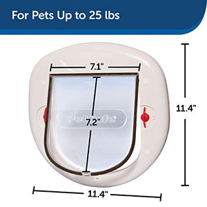 PetSafe Exterior / Interior Cat Door: Staywell Big Cat 4-Way Locking Pet Door Flap for Large Cats- Tinted Privacy Door- Weatherproof, Durable Door Frame- DIY Easy Install with Hardware Kit Included