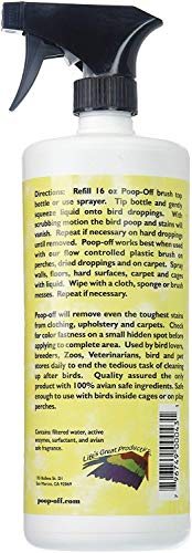 Poop-Off Bird Poop Remover Sprayer, 32-Ounce 2 Pack