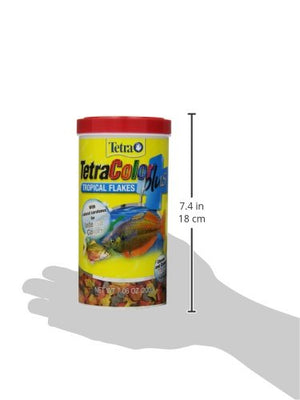 Tetra ColorPlus Fish Food Flakes, Tropical Flakes With Natural Color Enhancers, 7.06 Ounce