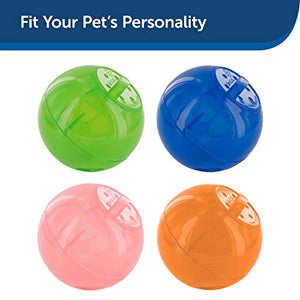 PetSafe SlimCat Meal-Dispensing Cat Toy, Great for Food or Treats, Blue, for All Breed Sizes