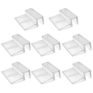 8 Pcs Fish Tanks Glass Cover Clip,6mm/8mm/10mm/12mm Aquariums Fish Tank Acrylic Clips Glass Cover Support Holders Universal Lid Clips for Rimless Aquariums (6mm)