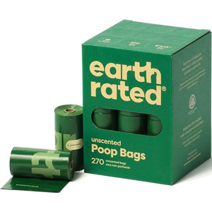 Earth Rated Dog Poop Bags, New Look, Guaranteed Leak Proof and Extra Thick Waste Bag Refill Rolls For Dogs, Unscented, 270 Count