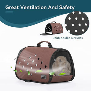 Petsfit 16 X 9 X 9 Inches Rabbit Carrier, Portable Bunny Carrier with Ventilation Holes, Guinea Pig Carrier for Small Animals, Chinchilla, Hedgehog, Squirrel