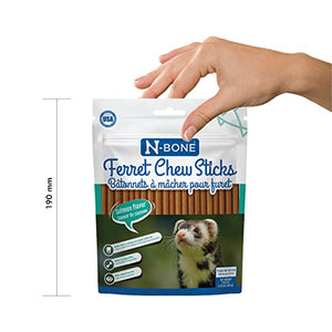 N-Bone Ferret Chew Sticks Salmon Flavor, 3.74-oz Bag