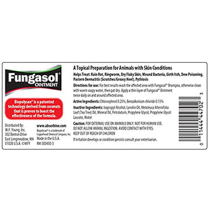 Absorbine Fungasol Ointment, Treats Horse Skin Conditions, 13oz