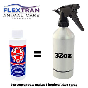 Ring Out - Control and Help Ringworm for Cats, Dogs, Sheep, Goats, Cattle, Horses, all Pets and Livestock makes 32 oz. of Spray