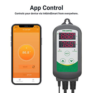 Inkbird WiFi ITC-308 Digital Temperature Controller Aquarium Thermostat for Aquarium Heater and Cooler, with Waterproof Sensor