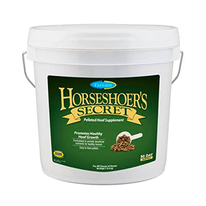 Farnam Horseshoer's Secret Pelleted Hoof Supplements, Promotes healthy hoof growth, maintains hoof walls & supports cracked hooves, 11 lbs., 30 day supply