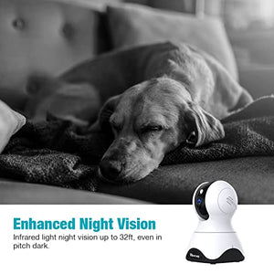 VIMTAG Pet Camera, 2.5K/4MP Pet Cam, 360° Pan/Tilt View Angel with Two Way Audio, Dog Camera with Phone APP, Motion Tracking Alarm,Night Vision,24/7 Recording with Cloud/Local SD,Smart Home Indoor Cam