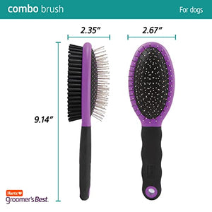 Hartz Groomer's Best Combo Dog Brush, Multi-Colored