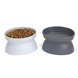 Kitty City Raised Cat Food Bowl Collection/Stress Free Pet Feeder and Waterer and Slow Feed Bowls