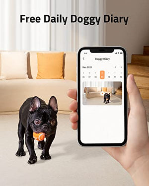 eufy Security Pet Camera for Dogs and Cats, On-Device AI Tracking and Pet Monitoring, 360° View, 1080p, with Treat Dispenser, Local Storage, 2-Way Audio, Phone App, No Monthly Fee, Motion Only Alert