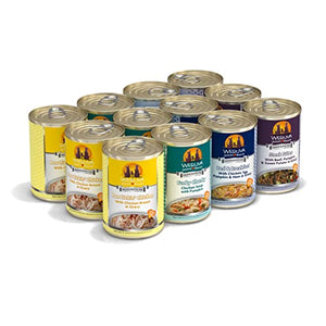 Weruva Classic Dog Food, Variety Pack, Baron's Batch, Wet Dog Food, 14oz Cans (Pack of 12)