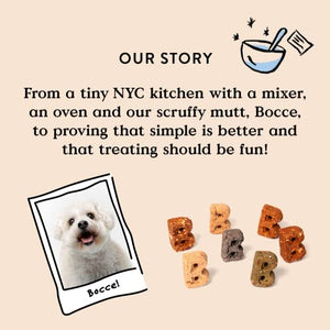 Bocce's Bakery Birthday Cake Treats for Dogs - Special Edition Wheat-Free Dog Treats, Made with Real Ingredients, Baked in The USA, All-Natural Peanut Butter Vanilla Biscuits, 5 oz