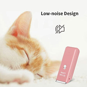 Dog Cat Home Hair Waterproof Clipper Portable Electric USB Rechargeable Pet Grooming Tools Low Noise Shaver Cordless Trimmer for Small and Large Pets