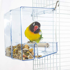 Birds LOVE No-Mess Bird Feeder Seed Catcher Tray | Easy Hanging Cup Food Dish for Small Birds | Promotes Clean and Convenient Feeding