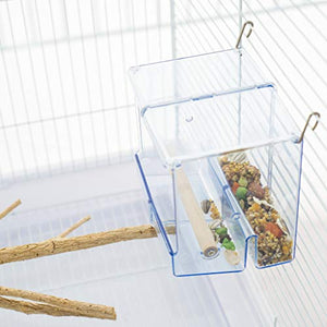 Birds LOVE No-Mess Bird Feeder Seed Catcher Tray | Easy Hanging Cup Food Dish for Small Birds | Promotes Clean and Convenient Feeding