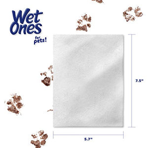 Wet Ones for Pets Multi-Purpose Dog Wipes with Aloe Vera for All Dogs in Tropical Splash, Wipes for Paws & All Purpose | 50 Ct Cannister