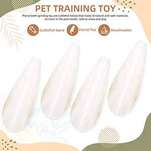 LEIFIDE 30 Packs Cuttlebone, Cuddle Bones for Birds 3.1-3.9 Inches Large Cuttlefish Bone Chew Toy Bird Bites Calcium Stone for Pets Reptile Tortoise Turtles Parakeet Cockatiels Reptiles and Snails