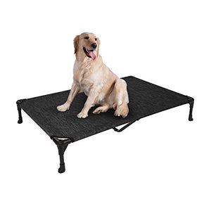 Veehoo Cooling Elevated Dog Bed, Portable Raised Pet Cot with Washable & Breathable Mesh, No-Slip Feet Durable Dog Cots Bed for Indoor & Outdoor Use, X Large, CWC1803-XL