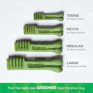 GREENIES Original Regular Natural Dog Dental Care Chews Oral Health Dog Treats, 36 count (Pack of 1)