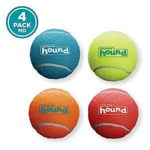 Outward Hound Squeaker Ballz Fetch Dog Toy, Medium - 4 Pack