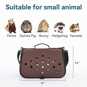 Petsfit 16 X 9 X 9 Inches Rabbit Carrier, Portable Bunny Carrier with Ventilation Holes, Guinea Pig Carrier for Small Animals, Chinchilla, Hedgehog, Squirrel