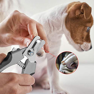 Dog Nail Clippers, Dog Nail Trimmer Large Breed with Quick Sensor,Safari Professional cat Nail Clipper with Safety Guard and Nail File (grizzly)