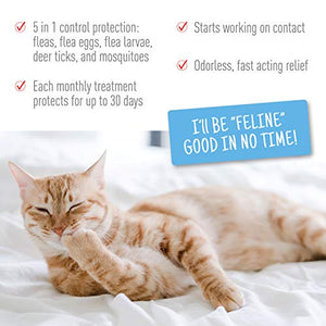 Adams Plus Flea & Tick Spot On for Cats 5 lbs and Over 3 Month Supply