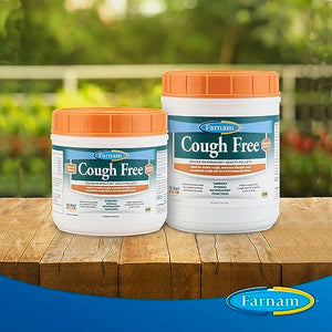 Farnam Cough Free Horse Cough Supplement Pellets, Provides Respiratory Support for Horses W/Seasonal Allergies or Stable Cough, 1.75 lb, 48 Day Supply