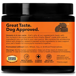 Pet Honesty Senior Hemp Mobility - Hip & Joint Supplement for Senior Dogs - Hemp Oil & Powder, Glucosamine, Collagen, MSM, Green Lipped Mussel, Support Mobility, Helps with Occasional Discomfort (90)