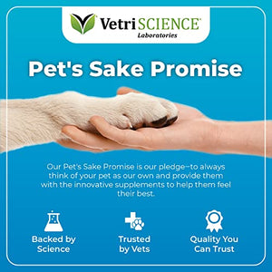 VETRISCIENCE Composure Calming Treats for Dogs Dealing with Anxiety, Separation Stress, Noise, Thunder and Barking - Yummy Flavored Chews Pets Love