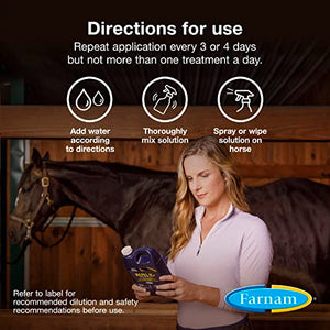 Farnam Repel-X pe Concentrated Fly Spray for Horses, Just Add Water 16 Ounces