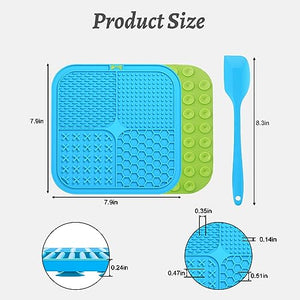 MateeyLife Licking Mat for Dogs and Cats, Premium Lick Mats with Suction Cups for Dog Anxiety Relief, Cat Lick Pad for Boredom Reducer, Dog Treat Mat Perfect for Bathing Grooming etc.