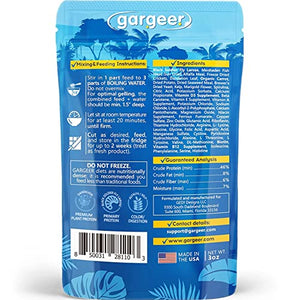 Gargeer 3oz Bearded Dragon Food. Complete Gel Diet for Both Juveniles and Adults. Proudly Made in The USA, Using Premium Ingredients, Fortified Gourmet Formula. Enjoy!