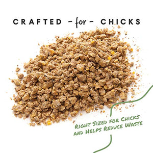 Manna Pro Chick Starter Grower - Medicated Chick Feed Crumble for Young Chickens - Formulated with Amprolium to Prevent Coccidiosis - 15 lbs