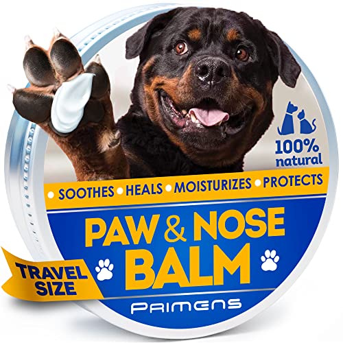 0,5 Oz Natural Dog Paw Balm, Dog Paw Protection for Hot Pavement, Dog Paw Wax for Dry Paws & Nose, Canine Paw Moisturizer for Cracked Paws, Cream Butter for Cat, Dogs Paw Protectors, Paw Pad Lotion