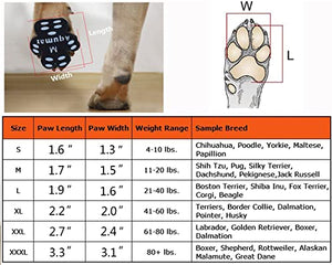 Aqumax Dog Anti Slip Paw Grips Traction Pads,Paw Protection with Stronger Adhesive, Non-Toxic,Multi-Use on Hardwood Floor or Injuries,12 sets-48 Pads XXL Black