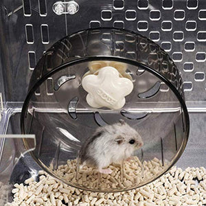 ISMARTEN Pet Hamster Running Wheel Toy Roller Round Silent Cage Exercise Wheel Silent Spinner for Small Pet Hamsters Mice Rat Gerbils