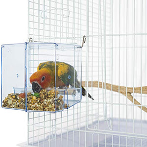 Birds LOVE No-Mess Bird Feeder Seed Catcher Tray | Easy Hanging Cup Food Dish for Small Birds | Promotes Clean and Convenient Feeding